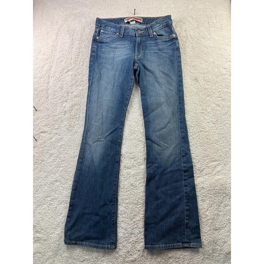 Gap Curvy Flare Jeans Womens 1R Blue Medium Wash Stretch Denim Flare Pockets